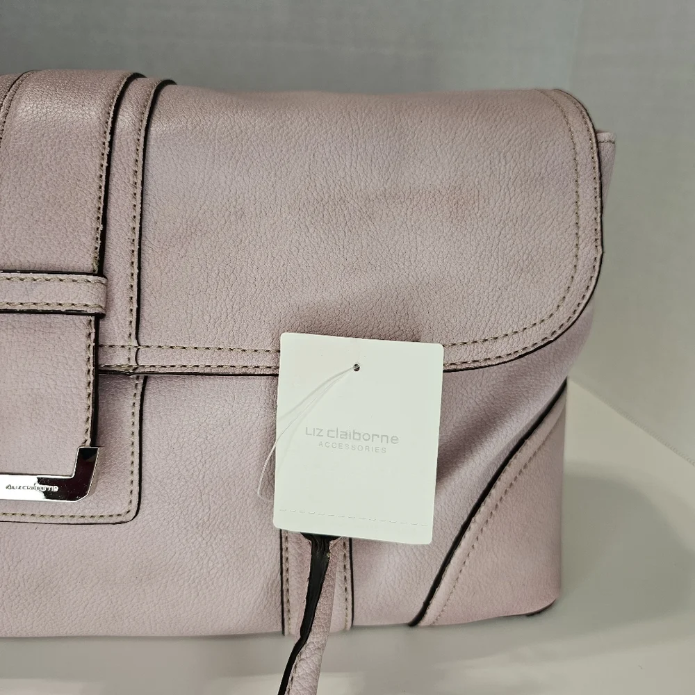 Liz Claiborne Pale Pink Monetray Baguette Purse - Picture 11 of 12